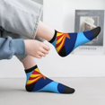 thumbnail image 7 of Men's Dress Colorful Novelty Arizona Flag Logo Women's Casual Quarter Socks, 7 of 7