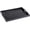 Black, variant on RunMin Grocery Store Plastic Serving Tray, Ottoman Tray with Cutout Handles, Rectangle Butler Tray for Breakfast in Bed, Coffee Table Decor, Party (Black)
