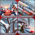 thumbnail image 4 of Penguin Winter Theme Merry Christmas Holiday Backdrop for Christmas Party Indoor Decoration New Year Celebration, 4 of 9