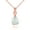 rose, variant on Womens 18K Rose Gold Plated 8*10mm Teardrop Fire Opal Birthstone Gemstone Pendant Necklace Mother's Day Gifts for Mom Grandmother