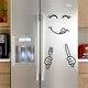 thumbnail image 1 of MAOWAPLG Adhesivo de pared para nevera de cocina, bonito adhesivo para nevera con cara feliz y deliciosa, pegatinas de vinilo para pared de nevera, bonita decoración para el hogar, 1 juego, 1 of 4