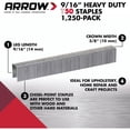 thumbnail image 4 of Staples Arrow Fastener 509 T50 9/16 pulgadas, paquete de 3, 4 of 5