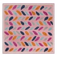 thumbnail image 3 of Unique Loom Aruba Outdoor Collection Area Rug - Oranjestad (5' 3" Square Pink/Gold), 3 of 7