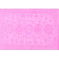 thumbnail image 1 of Ahgly Company Indoor Rectangle Abstract Pink Modern Area Rugs, 2' x 5', 1 of 4