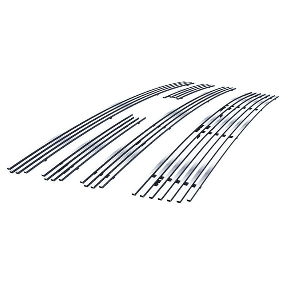 APS Compatible with Ford Expedition 2007-2014 Main Upper Lower Bumper Chrome Billet Front Grill Grille Insert Combo F67832A