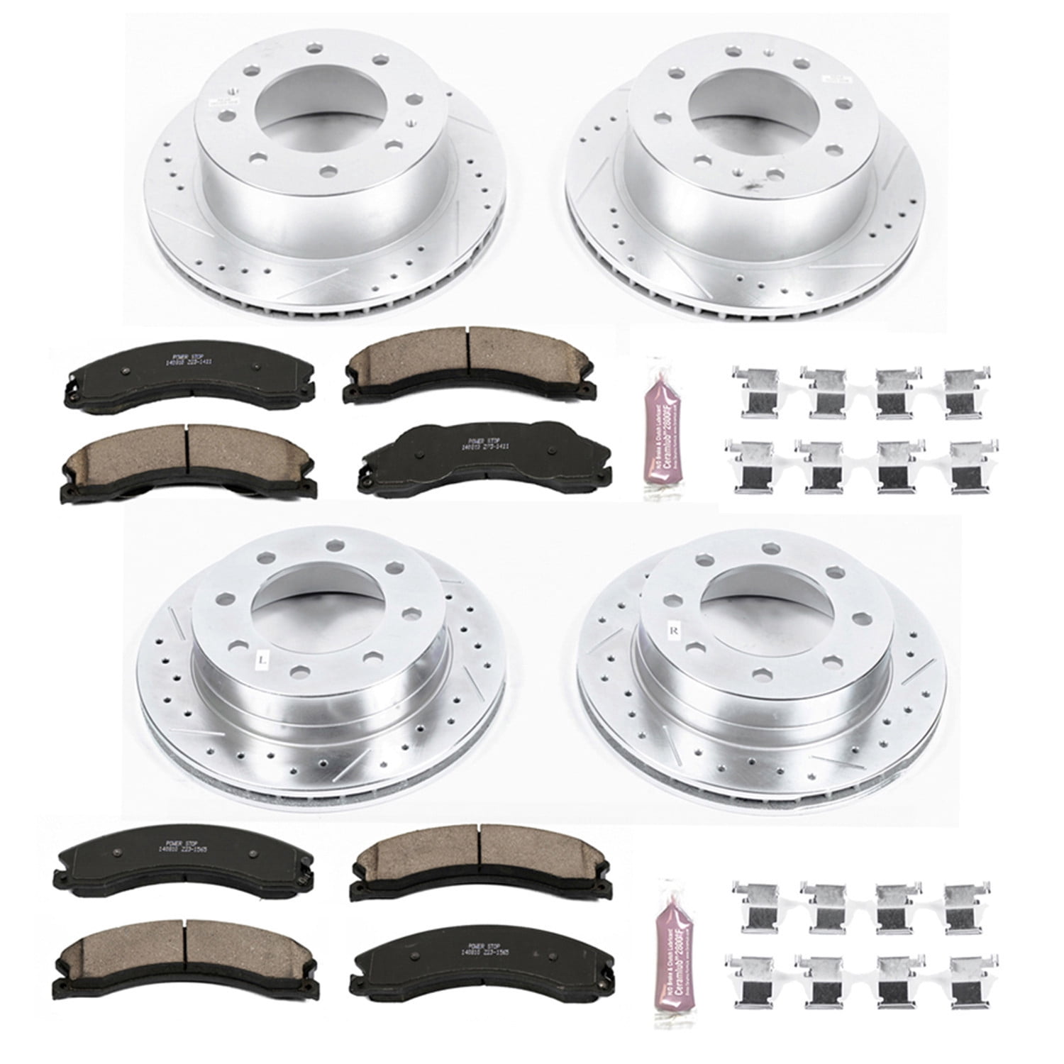 Power Stop Z23 Evolution Sport Performance 1-Click Front and Rear Brake Kit - K6259 Fits select: 2012-2020 CHEVROLET SILVERADO, 2012-2020 GMC SIERRA