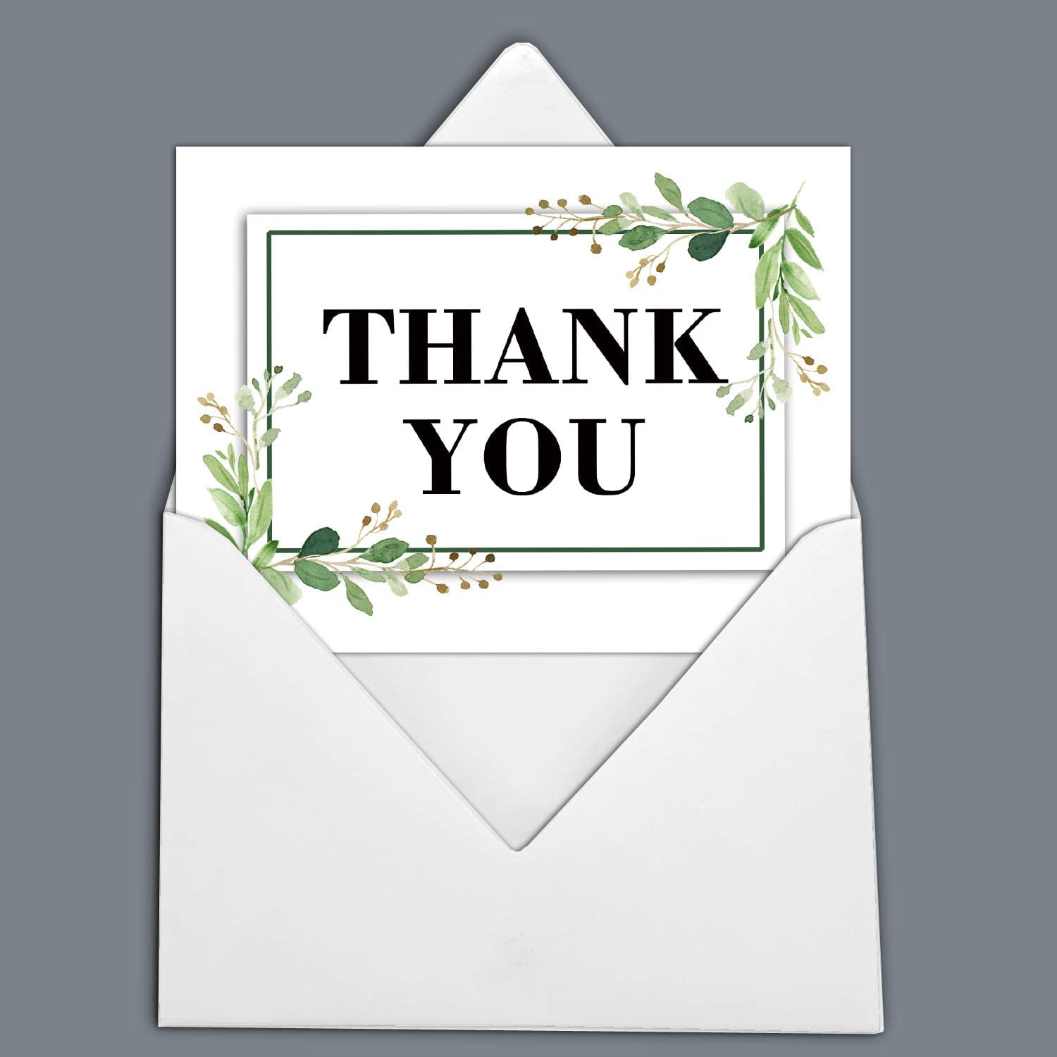 Darling Souvenir Wedding Thank You Card Greeting Cards With White Envelopes - 36 Pcs
