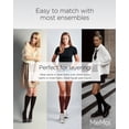 thumbnail image 5 of MeMoi Women's Cotton Blend Solid Knit Knee High Socks - Womens - Female, One Size, Tawny Port, 5 of 7