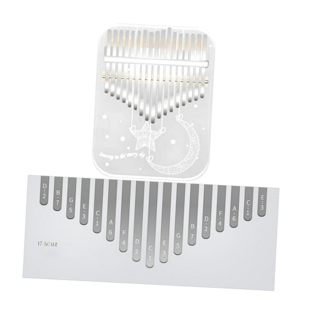 Piano de pulgar, Piano de de 17 teclas con martillo de afinación, instrumento Musical Marimba portátil para adolescentes, niños, niñas, niños, C
