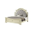 thumbnail image 2 of Noble Traditional Style Queen Bed Made with Wood in Antique Beige, 2 of 5