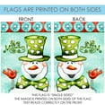 thumbnail image 5 of Toland Home Garden Be Merry Snowman Winter Flag Double Sided 28x40 Inch, 5 of 5