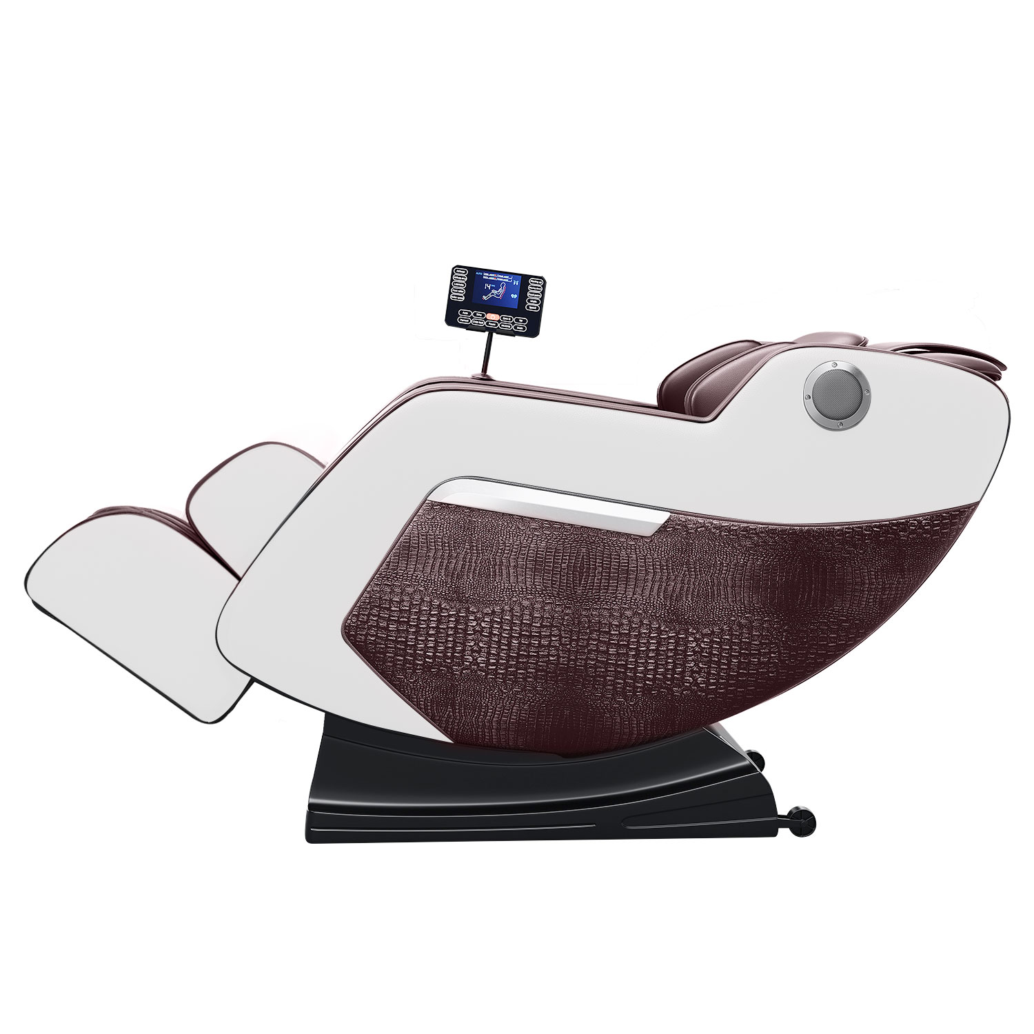 MAYEERTY Zero Gravity Massage Chair for Full Body, Lazy Chair Recliner with 20 Massage Points and 8 Rollers, Brown