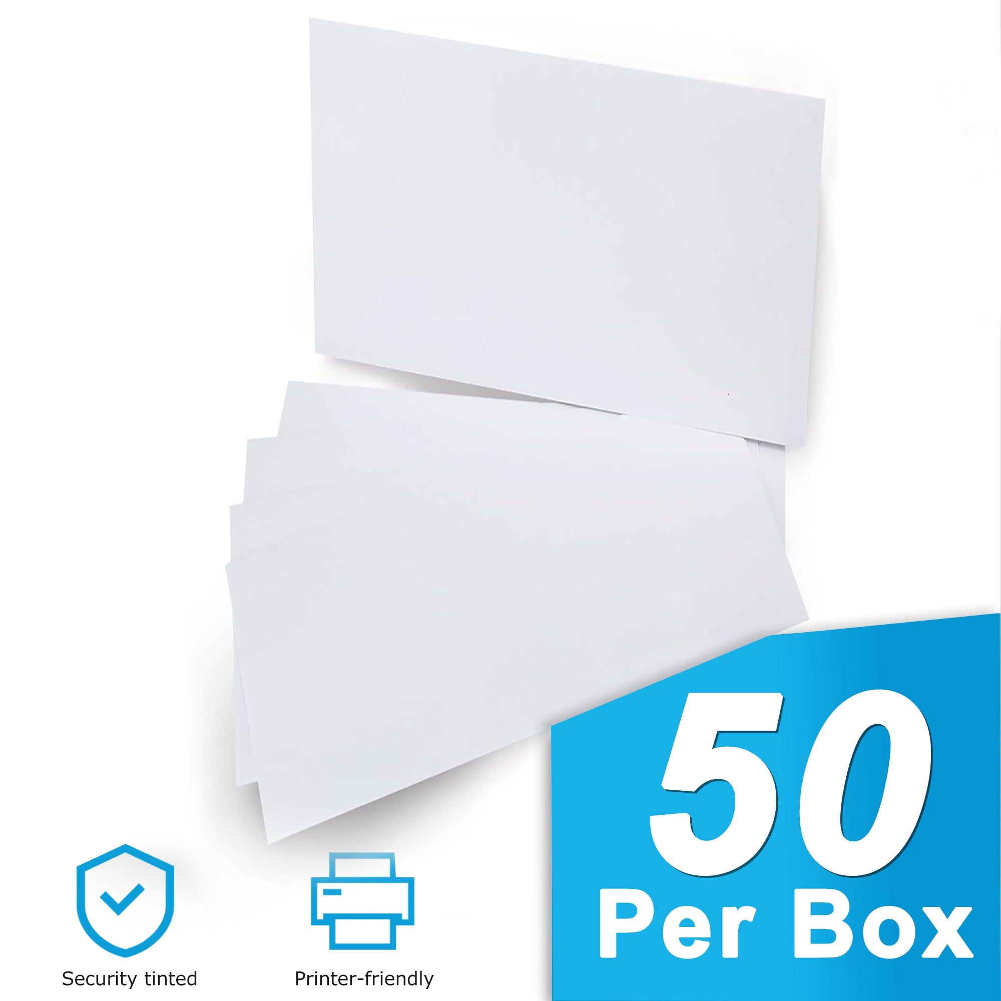 6.4" x 9" Envelopes, A9 Mailing Envelopes, Thick White Self Seal Envelopes, Business Envelopes, Envelopes Letter with Self-Seal Adhesive Strip, White 50 Count