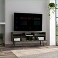 thumbnail image 3 of TV Furniture Hamburg TV Stand for 60” TVs | 3 Open Shelves | Contemporary | Engineered Wood, 3 of 11