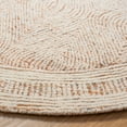 thumbnail image 3 of SAFAVIEH Abstract Caelestinus Ogee Wool Area Rug, Ivory/Rust, 6' x 6' Round, 3 of 10