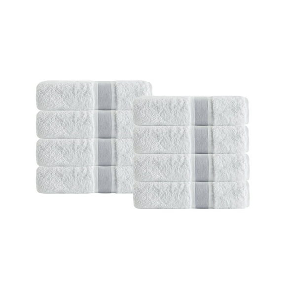 Enchante Home - Unique Hand Towels - 8 Piece Hand Towels, long staple Turkish towel - Quick Dry, Soft, Absorbent