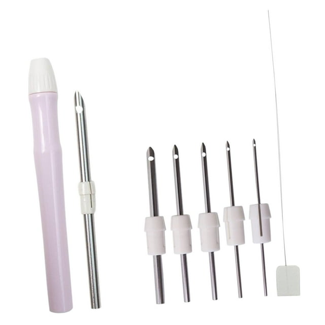 Kit de bordado con aguja mágica, bolígrafo para , accesorios para alfombras y mechones, manualidades y costura para adultos, enhebrador de ropa