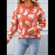 thumbnail image 5 of Suéter de Punto Informal con Cuello Redondo y Larga con Forma de Corazón para Mujer. Naranja XL, 5 of 10