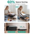 thumbnail image 4 of BAGSMART Compression Packing Cubes for Travel Luggage, 6 Pcs Expandable Packing Organizers Foldable Lightweight Suitcase Storage Bags for Travel Accessories, Women Men, Black, 4 of 7