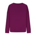 thumbnail image 4 of Oversized Sweatshirt For Women Crewneck Long Sleeve Shirts Loose Fit Drop Shoulder Pullover Athletic Fall Fashion Tops, 4 of 6