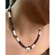 thumbnail image 3 of Collar de concha de coco Natural para hombres y mujeres, collar de moda retro africano con cuentas para surfear en la playa, joyería tribal, 3 of 4