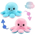 thumbnail image 1 of Peluche de pulpo reversible bronceado jianjun gigante 80cm Rosa y azul, 1 of 3