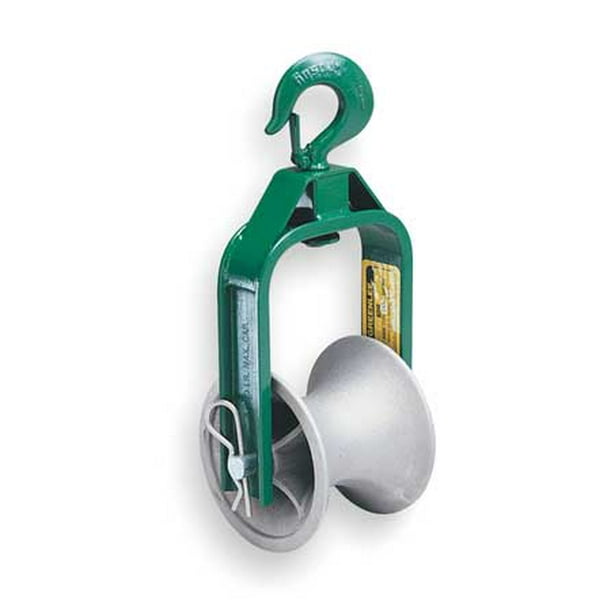 GREENLEE 653 Cable Puller Sheave,Hook Type,24 In