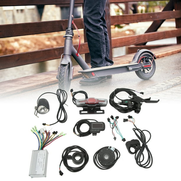 Kit De Conversión De Bicicleta Eléctrica, Carcasa De Controlador De Metal, Medidor ABS Impermeable, Juego De Dial De Acelerador De Luz De Bicicleta Eléctrica Para Motor De 350W