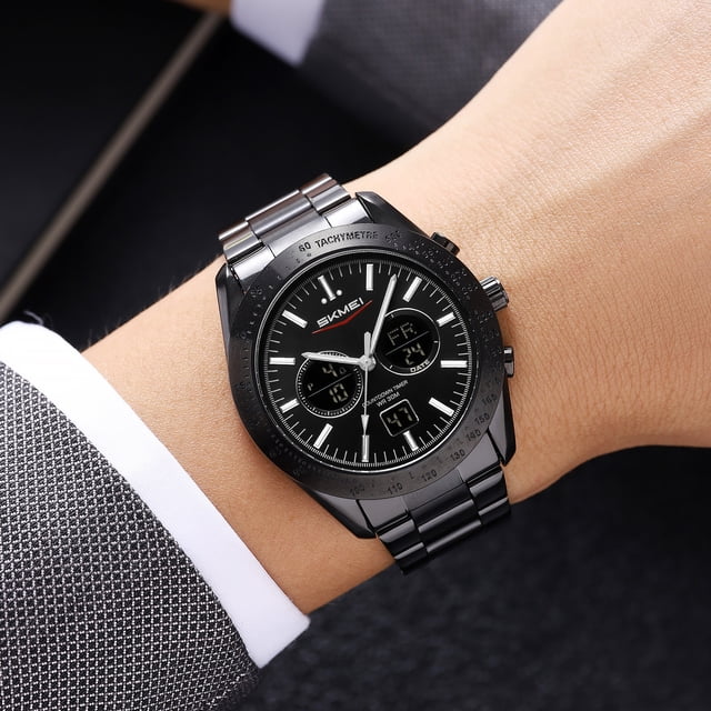 Men's Outdoor Sports Digital Watch, Waterproof, Luminous Display, Shock Resistant, & Stopwatch, Multi-Functional, Great for Hiking, Camping, Running, and Swimming