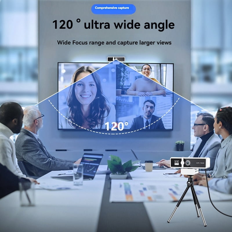 4K High Definition Computer Camera Network Live Broadcast High Definition Video Conference USB Camera Black