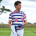 thumbnail image 3 of Fuzoiu Flamingo Print Men's Polo Shirts Short Sleeve,Golf Shirts for Men,Mens Golf Shirt Moisture Wicking Quick-Dry-Medium, 3 of 6