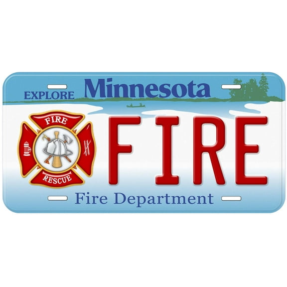 Minnesota Fire And Rescue Novelty Car Auto License Plate
