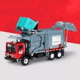 thumbnail image 3 of CSYANXING Decor Model 1:24 Scale Alloy Garbage Truck, Suitable for Desk, Showcase, Shelf, Perfect Gift Idea, 3 of 7