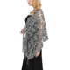 thumbnail image 4 of Qarigey Bufanda bordada Vestido de noche Mantón Moda Novia Dama de honor Brillo Lentejuelas Boda Capa Chales Ropa Envolturas Damas Ropa, zapatos y accesorios Miscelánea Gris oscuro Por encima de 175cm, 4 of 5