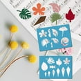 thumbnail image 6 of 2 Styles Jewelry Shape Template Reusable Acrylic Leaf Diamond Round Leaves Cutouts Cutting Stencil Leather Earring Lapidary Templates for Drawing Earrings Making Jewelry DIY Craft 13x9cm, 6 of 9