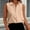 Khaki, variant on MORESEC Women's Collared Blouse Sleeveless Button Down Shirt Elegant Casual Work Business Tops Solid Color Office Wear, White 2XL