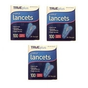 TruePlus Sterile Lancets, 28 Guage, 3 Boxes of 100 (300 Total)