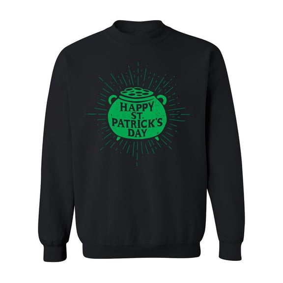 Saint Patricks Gold Pot Sweatshirt Men -Image by Shutterstock, Male Medium