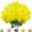 Yellow, variant on 6 Pcs Artificial Wisteria Flowers for Outdoor 13.8'' Faux Hyacinth Flowers for Home Porch Decoration Fake Silk Floral for Wedding Spring Garden Fence Porch Outsides Decor,Purple