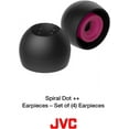 thumbnail image 2 of JVC Spiral Dot Replacement Earpieces, 4 Pieces EP-FX10 (L), size, Black, 2 of 7