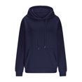 thumbnail image 4 of Qetyuw Womens Oversized Hoodied Sweatshirts with Drawstring Basic Long Sleeve Pullover Clothes with Pocket Fall Winter Loose Fit Hoodies, 4 of 7