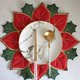 thumbnail image 4 of Manteles Individuales Bordados NavideñOs, Manteles Individuales con Apliques de Flor de Pascua, Manteles Individuales con Flores NavideñAs para DecoracióN de Mesa A, 4 of 5
