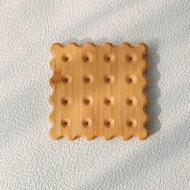 Posavasos De Madera Natural Para T, 12, 7 X 12, 7 Cm, Madera Maciza, Diseo Sencillo, Para Proteger Mesas Y Servir Bebidas, Paquete De 4, Color Natural, UKHBMC