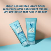 Blue Lizard Sheer Face Mineral SPF 50 Sunscreen Lotion, 1.7 fl oz