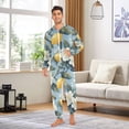thumbnail image 6 of FORMRS Onesies Pajama for Adults Unisex Hoodie Winter Jumpsuit One Piece Sleepwear, Sizes S-2XL, Lemon Pattern, 6 of 7