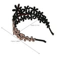 thumbnail image 2 of MRLESS Rhinestone Inlaid Wide Headband Elegant Sparking Flower Headband Anti-Slip Bridal Hair Clasp Fashion Headband for Women, 2 of 8