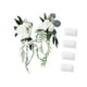 thumbnail image 4 of Flores en el respaldo de la silla de la boda, banco floral para el pasillo, decoración floral para el pasillo de la ceremonia de boda Blanco, 4 of 7