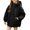 Black, variant on Boys Girls Rain Jacket Windbreaker Waterproof Hooded Coat with Zipper Pockets Kids Lightweight Outdoor Outerwear Kids Hooded Rain Jacket Water-Resistant