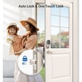 thumbnail image 3 of Veise Smart Lock, Cerradura de puerta con huella digital, Cerradura de puerta de entrada sin llave 7 en 1 con control de aplicación, teclado electrónico con pantalla táctil, cerrojo inteligente, cerra, 3 of 5