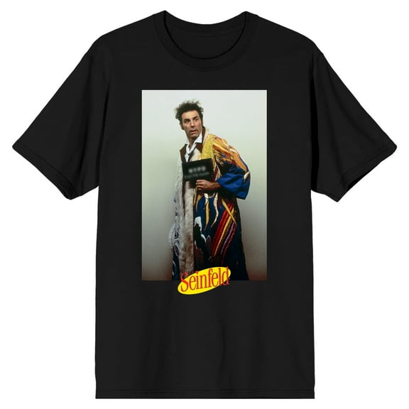 Seinfeld Cosmo Kramer Men's Black T-shirt-M